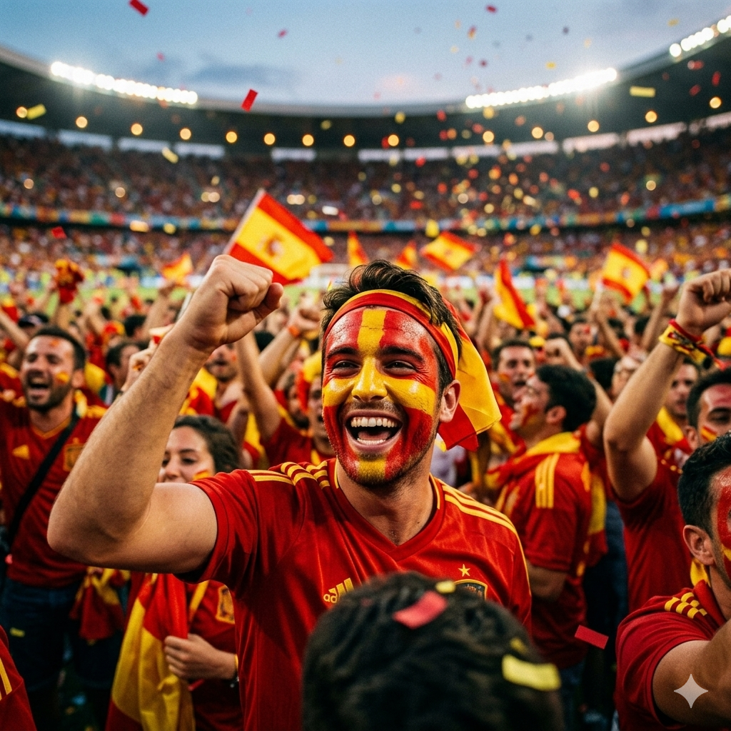 Pintura de Cara España — Fan La Roja Mundial 2026