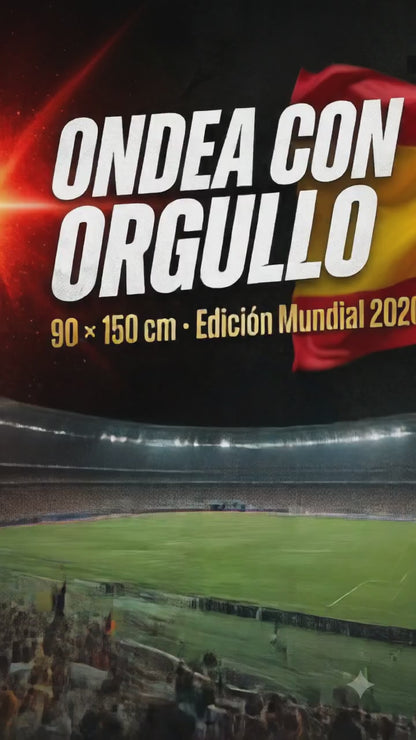Bandera de España Grande — Escudo Oficial Mundial 2026